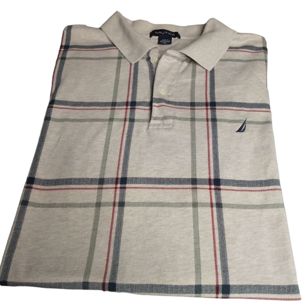 Nautica heavy cotton polo XL